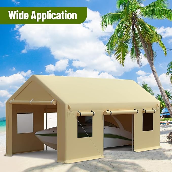 10x20 Ft. Metal Carport Garage - Image 7