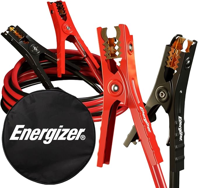 Energizer Jumper Cables for Car Battery, Heavy Duty Automotive Booster Cables by Energizer