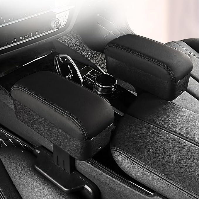JEYODA Car Armrest Box with Cup Holder Car Central Liftable Armres Storage - Image 8