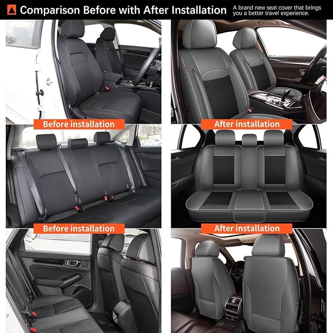 Seat Covers Fit for Toyota Camry: 2012-2025 Car Seat Covers Full Set 5 Seats - Image 6