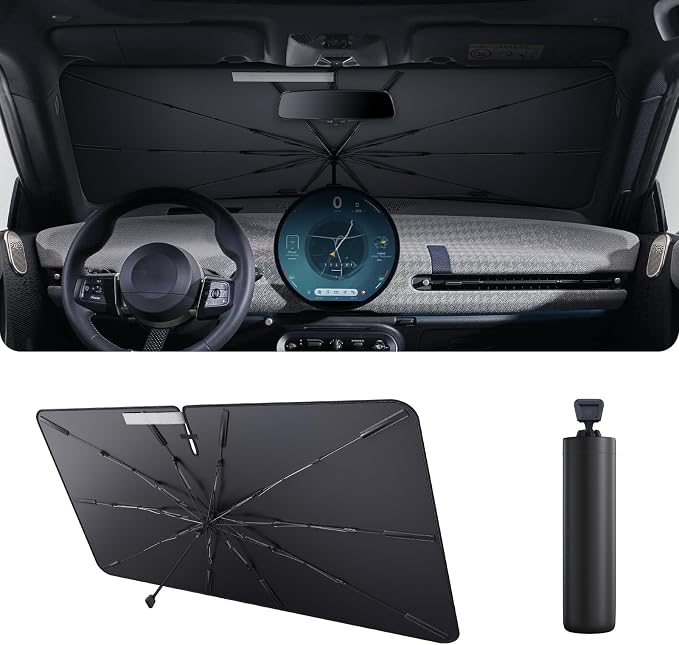 2025 Upgrade Car Windshield Sun Shade Windshield Sunshade Umbrella Protect Car - Image 2
