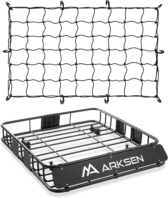 ARKSEN 43 x 39 x 6 Inch Universal 150LB Heavy Duty Roof Rack Cargo by ARKSEN