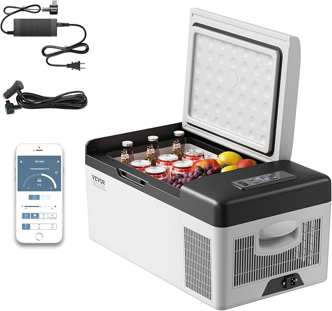 VEVOR 12 Volt Refrigerator 16 Qt, Portable Mini Car Fridge by VEVOR