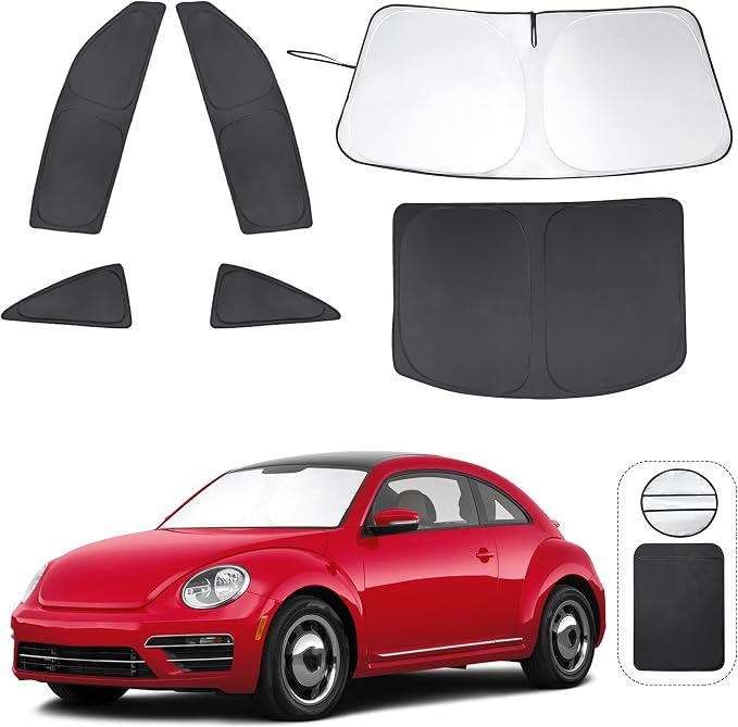 TINGLU Window Shades for Volkswagen VW Beetle 2012-2019 Accessories Car Side by TINGLU