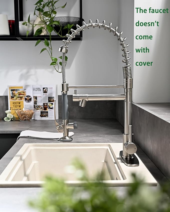 Fapully Commercial Pull Down Kitchen Sink Faucet - Image 8