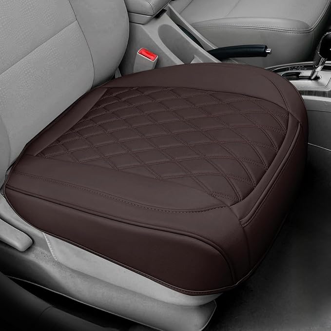 1 Pack Leather Front Car Seat Cover Bottom Car Seat, Anti-Slip and Full Wrap by BEITK