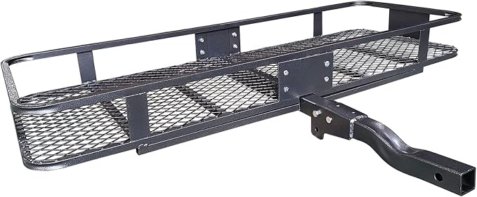 MeeFar Folding Hitch Mount Cargo Carrier Basket 60" X 20" X 6"+Waterproof Cargo - Image 9