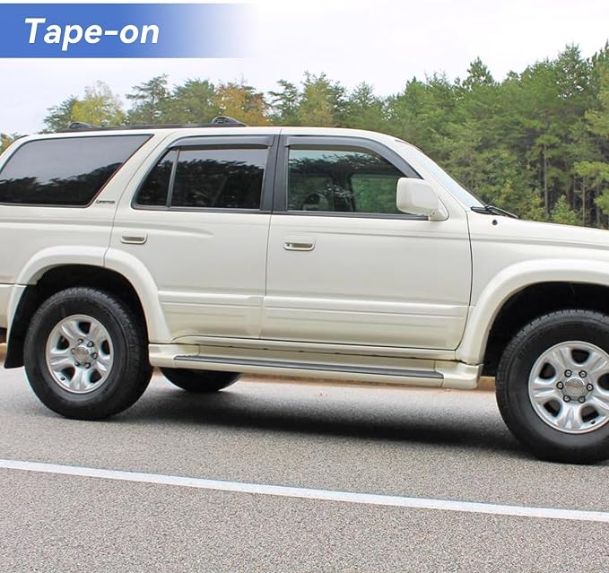 Window Visors Rain Guards for 1996-2002 Toyota 4Runner, Out-Channel Window Vent - Image 3
