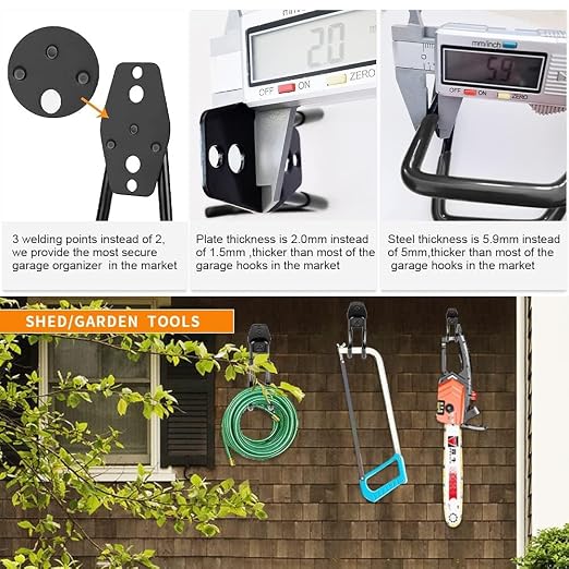 3-H Heavy Duty Garage Hooks - Image 5
