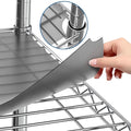 Shelf Liners for Wire Shelf System: Set of 5 in Graphite: 12 x 22 inch: Plastic by Sterling+Shelf+Liners