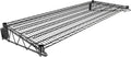 24" x 60" Black Epoxy Wire Wall Mount Shelf by Krollen+Industrial