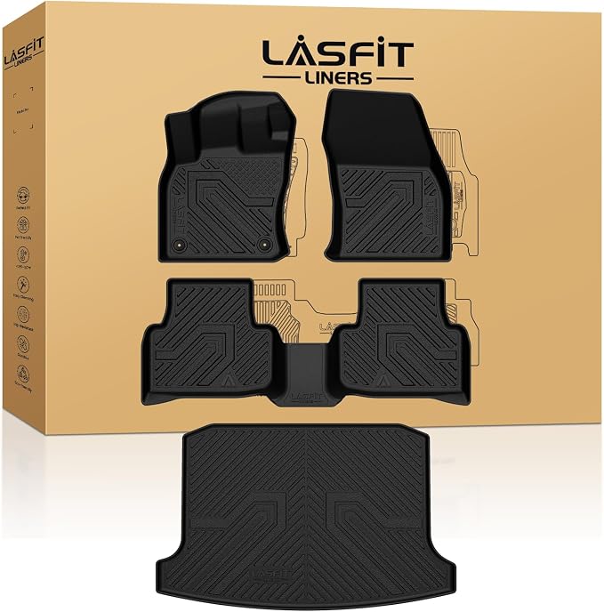 LASFIT Floor Mats & Cargo Mats for Volkswagen Taos 2022-2025, All Weather TPE by LASFIT