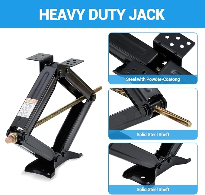 Garvee 24" RV Scissor Jack - 7500lb Heavy Duty Leveling Stabilizer - Image 3