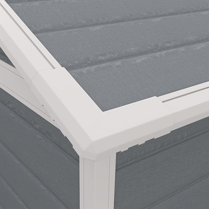 Outsunny 6' x 4.5' Outdoor Storage Shed, Plastic Shed - Image 9