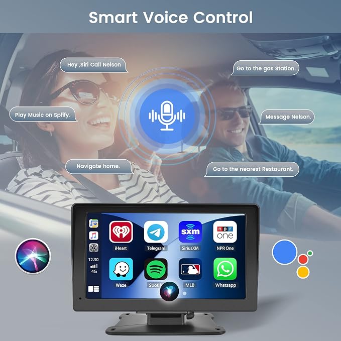 【64G TF Card】 Portable Wireless Apple CarPlay and Android Auto Screen - Image 4