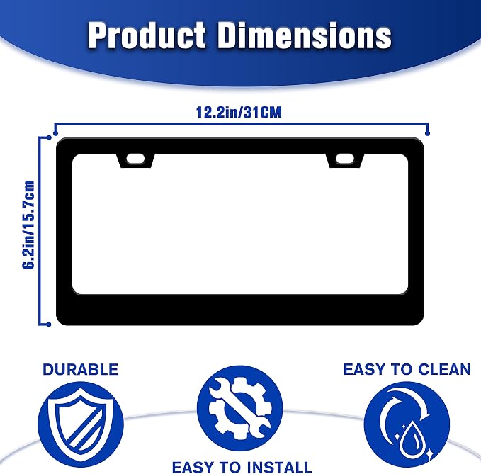 Beautiful Gemstone Pattern License Plate Frame Bling License Plate Holders - Image 3