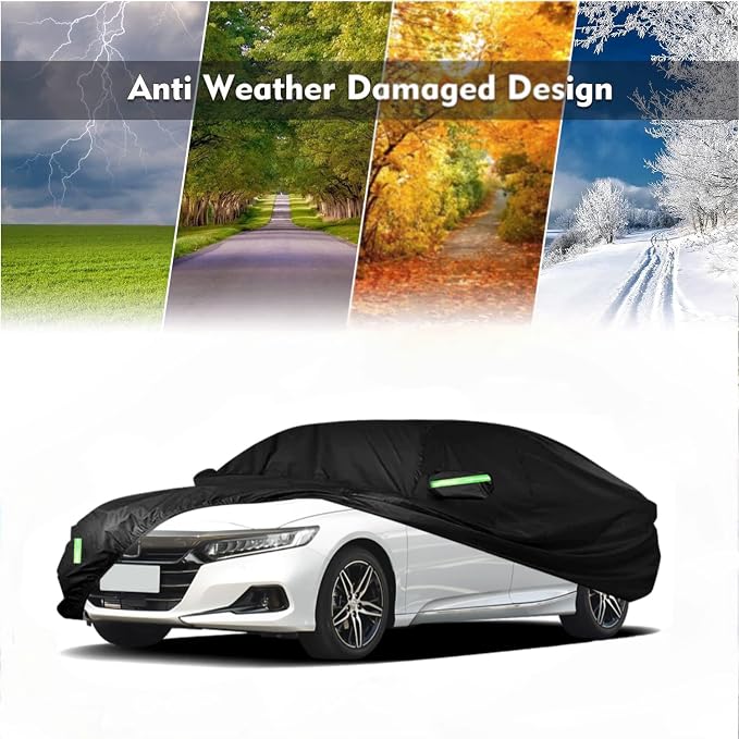 Car Cover Custom Fit for Honda Accord Sedan/Coupe，All Weather 210T Windproof - Image 6