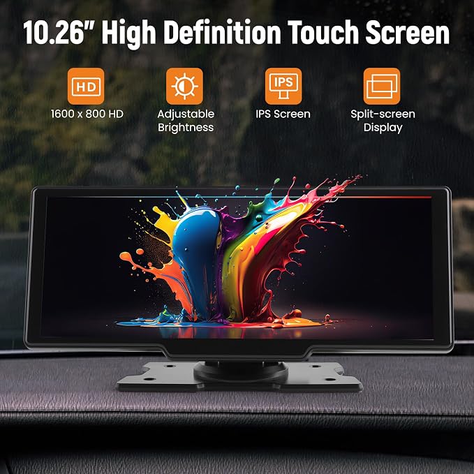 maXpeedingrods Car Stereo with Apple CarPlay & Android Auto, 10.26" Portable - Image 5