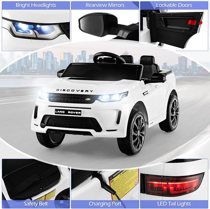 Costzon 12V Kids Ride On Car, Licensed Land Rover Electric Vehicle w/Remote - Image 7