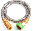 Metal Short Garden Hose 3 ft, Stainless Steel Hose Leader, Small Water Hose by Sunifier
