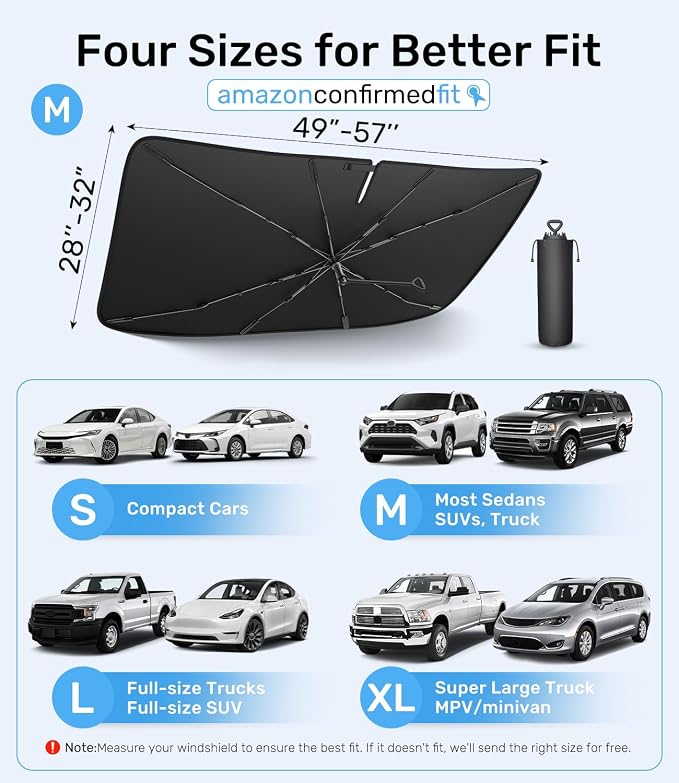 Zanch 2025 Upgraded Car Windshield Sun Shade - Image 7