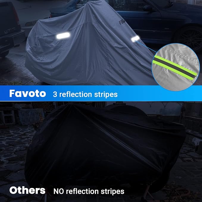 Favoto Motorcycle Cover Waterproof Outoor - Image 4