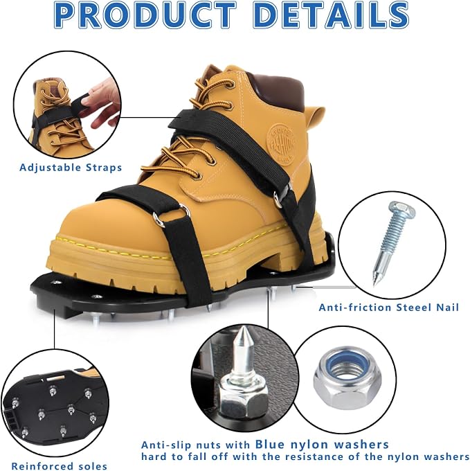 Epoxy Shoes, Fully Assembled Gunite Spiked Shoes - Image 3