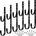 6 Pieces Pool Pole Hook Hanger Swimming Metal Brackets Pool Hook by HOTOP