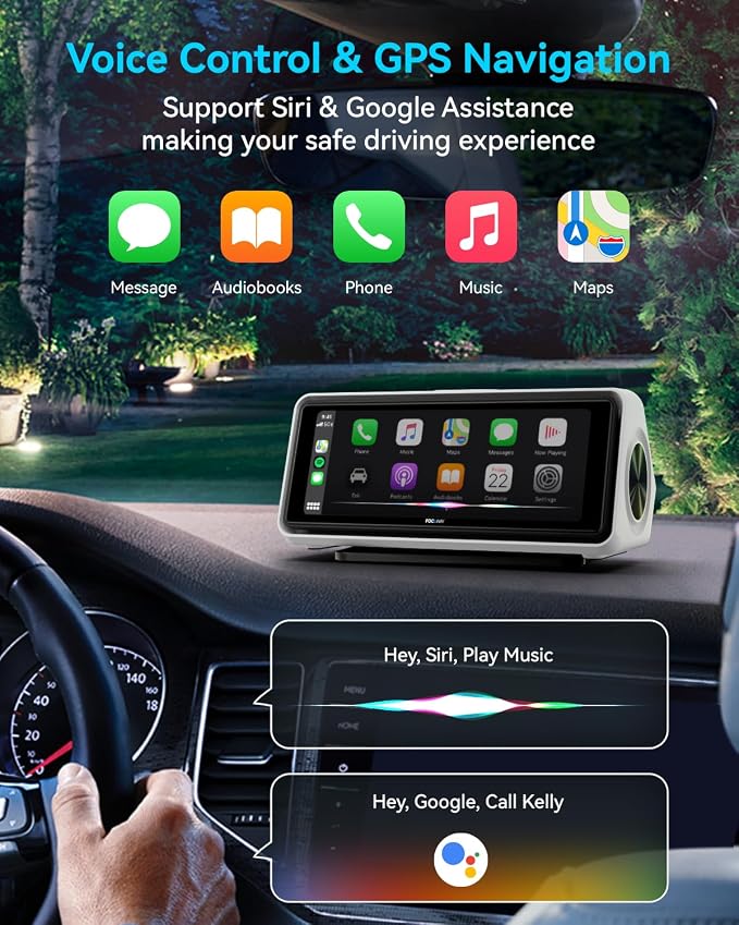 Portable Apple Carplay Screen for Car, Touch Screen - Image 3