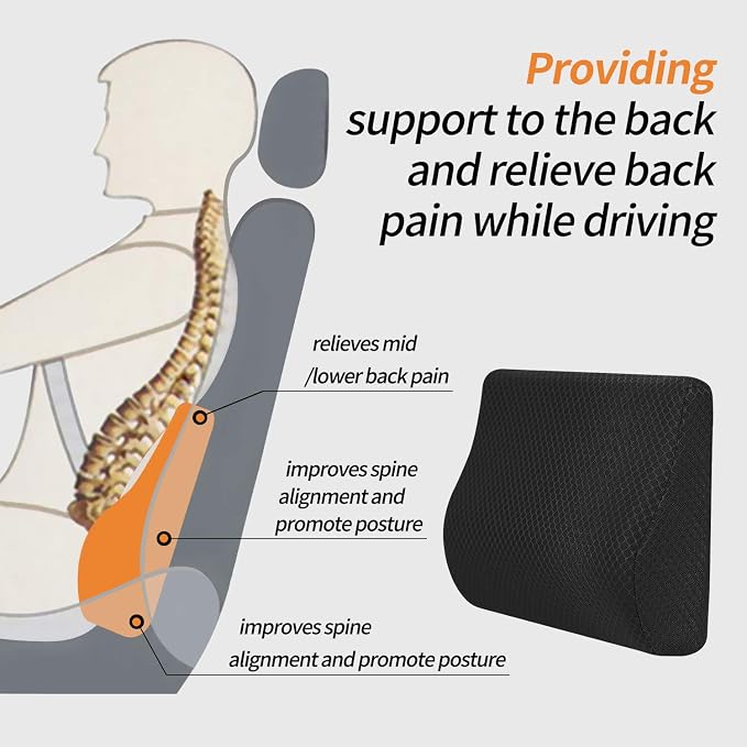 Memory Foam Lumbar Support Pillow - Image 4