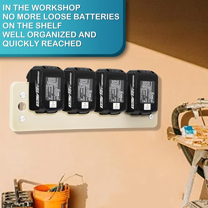 FETESNICE Battery Holder Wall Mount - Image 10