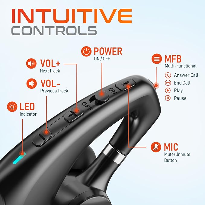 Delton Wireless Headset for Computer - Image 5