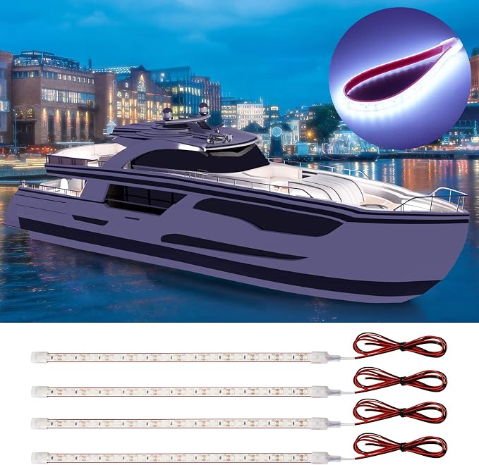 12V Led Strip Light, Car Interior Light Strip IP68 Waterproof Cuttable by DUOFU365