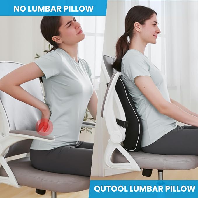 Lumbar Support Pillow for Office Chair, Office Home, College Dorm Room - Image 4