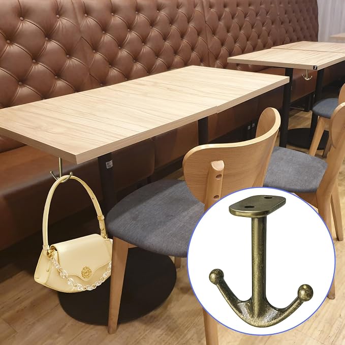 Ball Two Prong Ceiling Hook for Closet Top Bathroom Kitchen Cabinet Garage Pack - Image 8