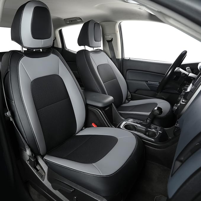 LUCKYMAN CLUB Chevy Colorado Seat Covers, fit by LUCKYMANCLUB