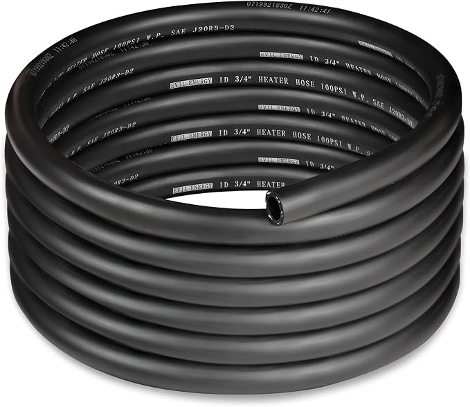 EVIL ENERGY 3/4" Heater Hose Coolant Radiator Straight 100PSI SAE 20R3 15FT by EVILENERGY