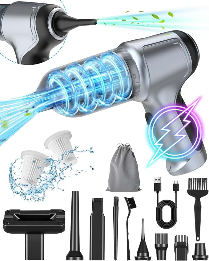 Meteralla 18000Pa Car Vacuum Portable Cordless, 5000mAh High Power Cordless by WelcometoMeteralla