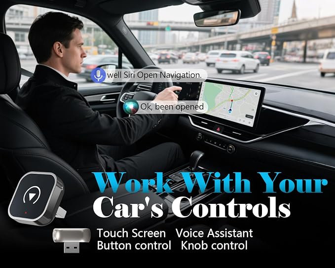 2025 Wireless CarPlay Adapter – Convert Wired to Wireless CarPlay, Mini USB - Image 8