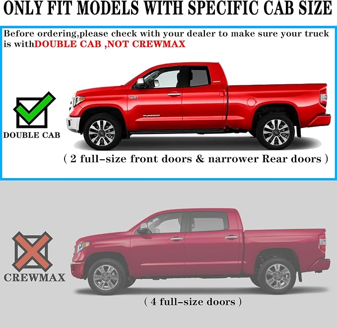 COMNOVA Running Boards Side Steps Step Bars Compatible - Image 6