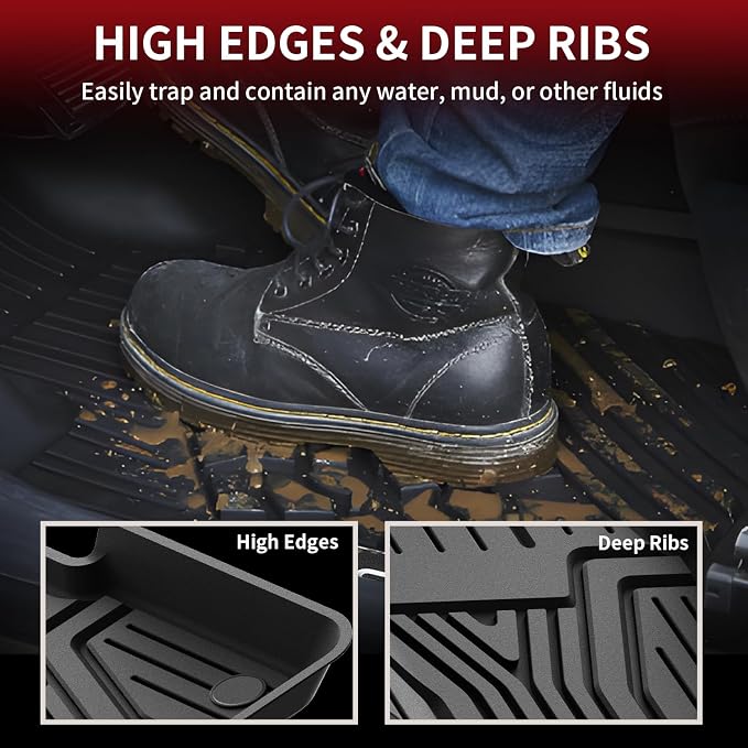 LASFIT Floor Mats for Honda Civic Sedan 2016-2021 & Hatchback 2017-2021 & Coupe - Image 3