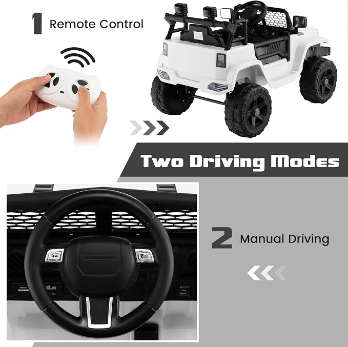 OLAKIDS Kids Ride On Truck, 12V Electric Vehicle Jeep Car - Image 5