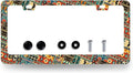 Ethnic Tribal Texture License Plate Frame Boho License Plate Holder Stainless by RNKATIH