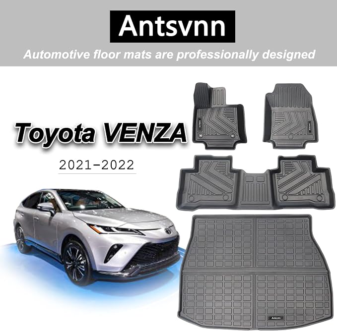 All -Weather Floor Mats Fit for Toyota Venza 2025 2024 2023 2022 2021 Trunk - Image 7