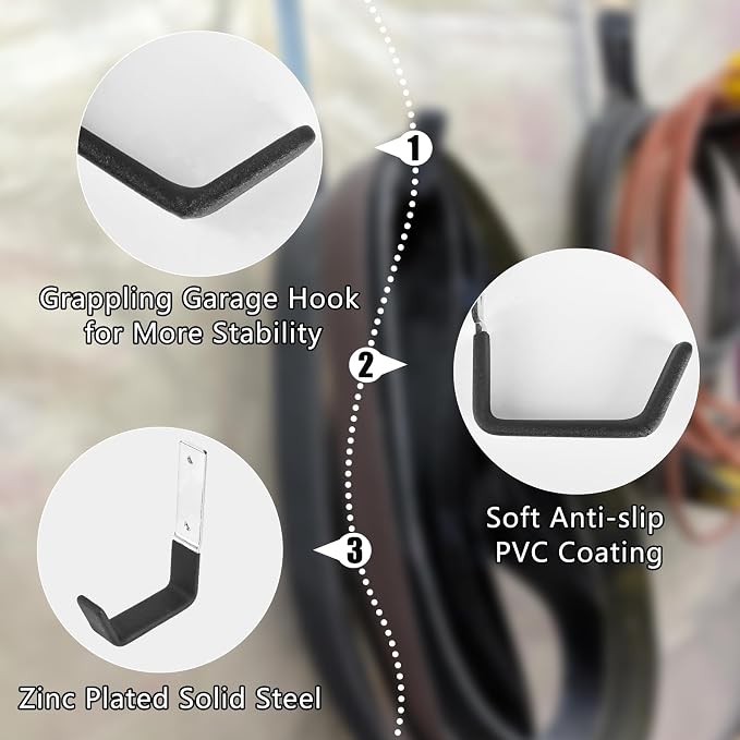 AccEncyc Heavy Duty Wall Mount Hooks - Image 4