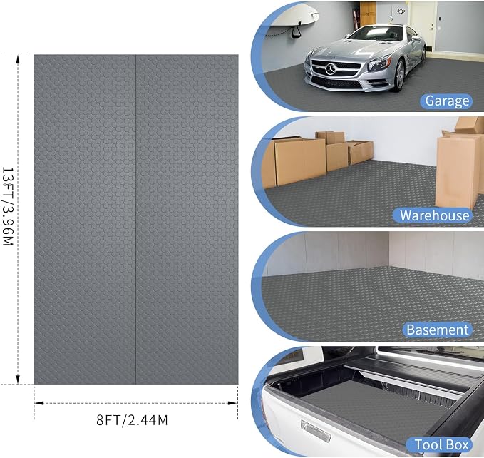 Premium Garage Floor Mat, Commercial Grade Heavy Duty Parking Mat - Image 7
