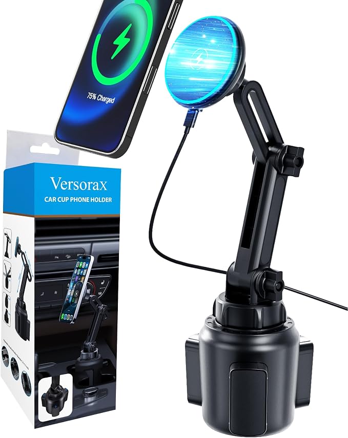 Magnetic Cup Phone Holder Car Wireless Charger by Unknown