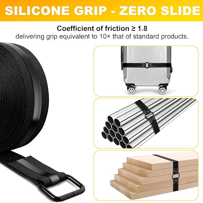 1.18" x 16' Heavy-Duty Fastening & Super Anti-Slip Cinch Straps - Image 3