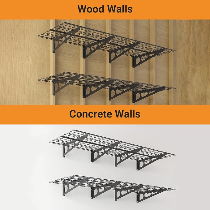 2x6 ft Garage Shelving, Pantry Storage, 800 lbs Total Load Capacity Gargae Wall - Image 6