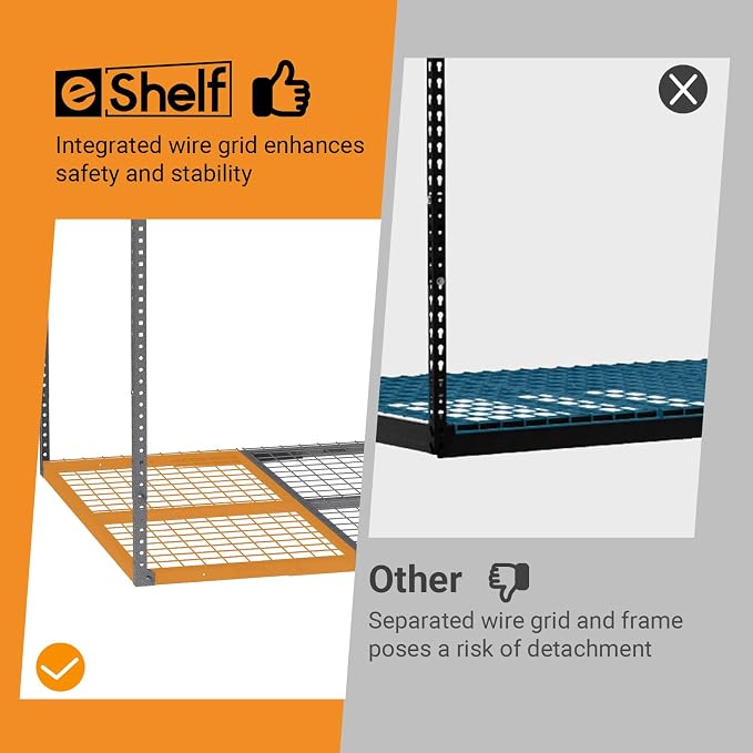 4ftx8ft Overhead Garage Storage Rack, Heavy-Duty Metal Garage Ceiling Storage - Image 4